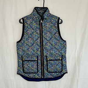 J.Crew Liberty Catesby Print Excursion Vest Small